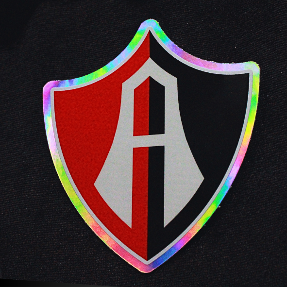 ATLAS FC SHIELD STICKER IN HOLOGRAPHIC VINYL