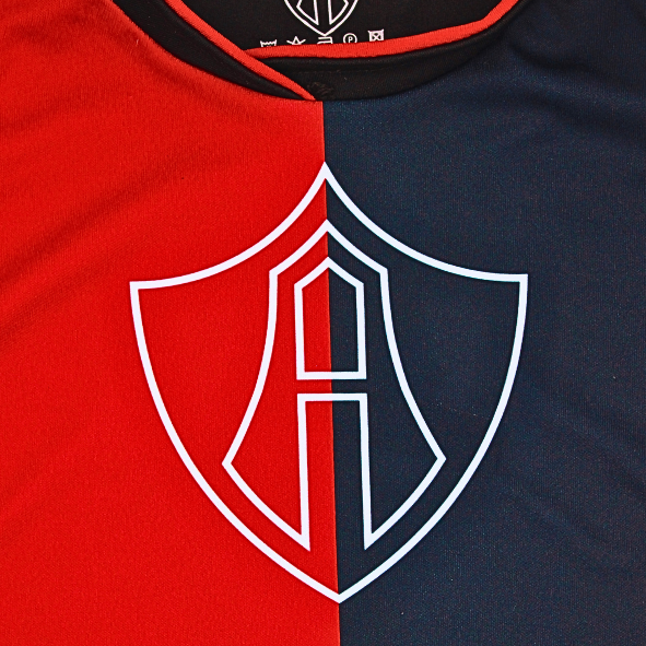RED AND BLACK ATLAS FC LOGO T-SHIRT FOR KIDS