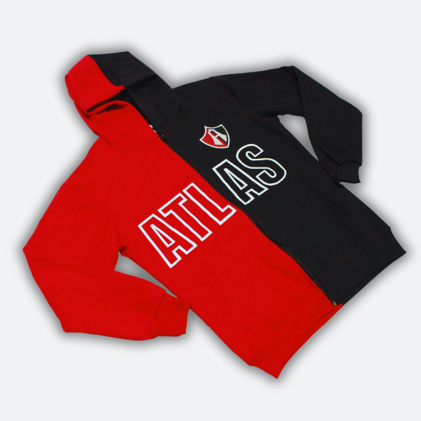 ATLAS FC RETRO RED AND BLACK SWEATSHIRT