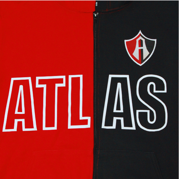 ATLAS FC RETRO RED AND BLACK SWEATSHIRT