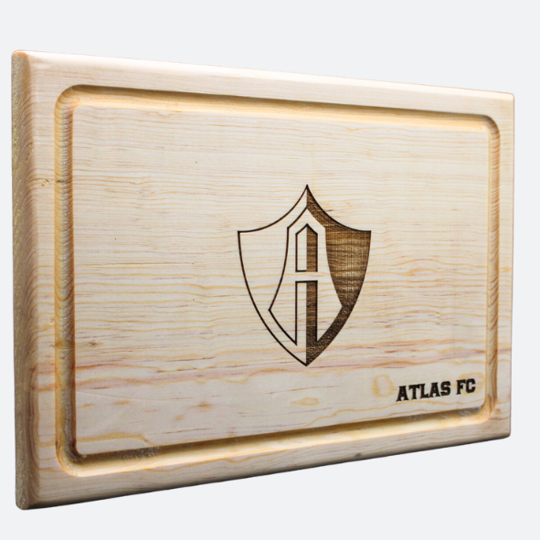 ATLAS FC WOODEN CUTTING BOARD