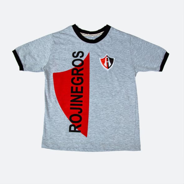ATLAS CHILDREN'S RED AND BLACK T-SHIRT