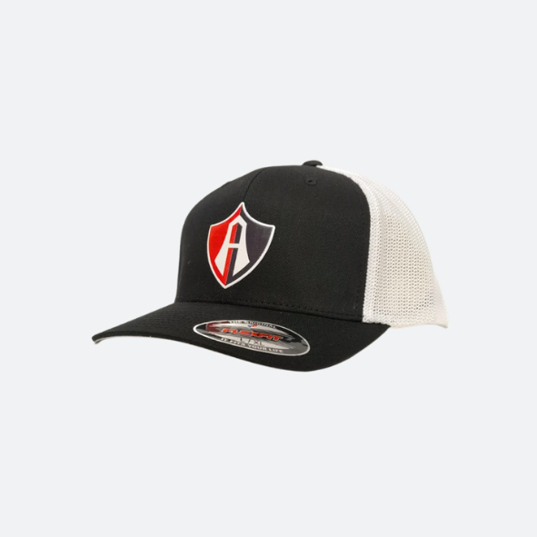 ATLAS BLACK/WHITE FLAT CAP