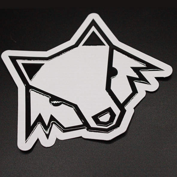 ZORRO STICKER IN WHITE VINYL