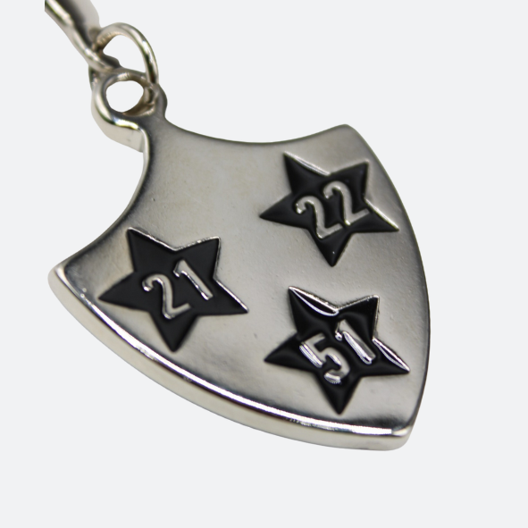 ATLAS FC KEYCHAIN WITH CELL PHONE STICKER