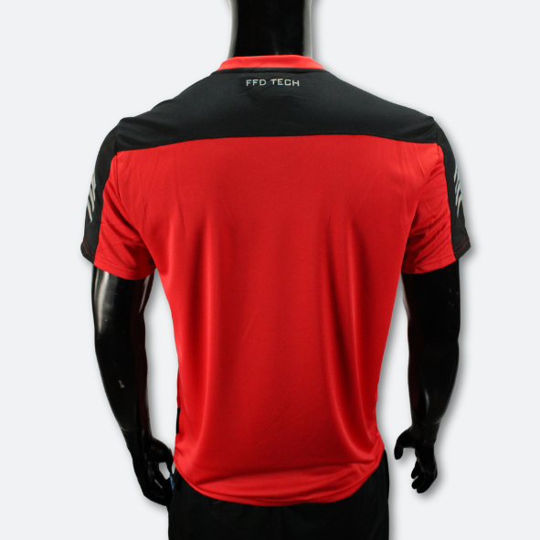 ATLAS FC RED AND BLACK SPORT T-SHIRT