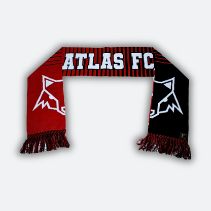 ATLAS FC BLACK AND RED SCARF