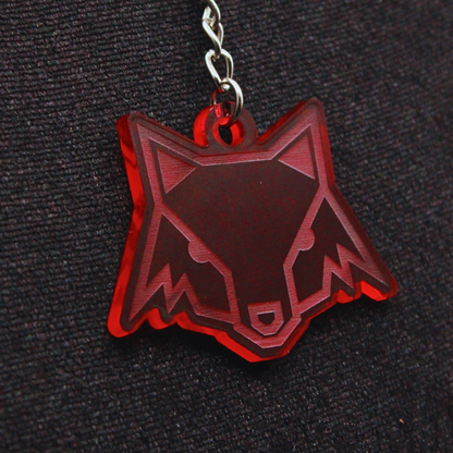 ACRYLIC KEYRING WITH FOX SHIELD