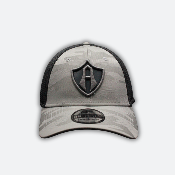 ATLAS FC GREY CAMOUFLAGE CAP WITH 3D EMBROIDERED SHIELD