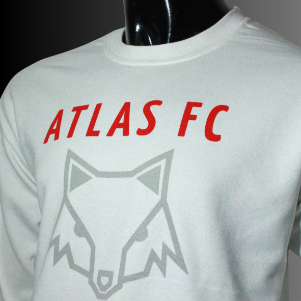 CREWNECK ATLAS FC ZORRO CLASSIC GRAY OVER WHITE