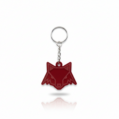 ACRYLIC KEYRING WITH FOX SHIELD