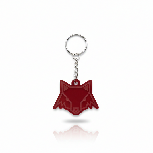 ACRYLIC KEYRING WITH FOX SHIELD